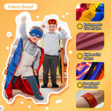 KARAZZO Superhero Capes Set and Wristbands Kids Costumes Halloween Christmas Cosplay Dress Up for Boys (5-PACK CAPES SET)