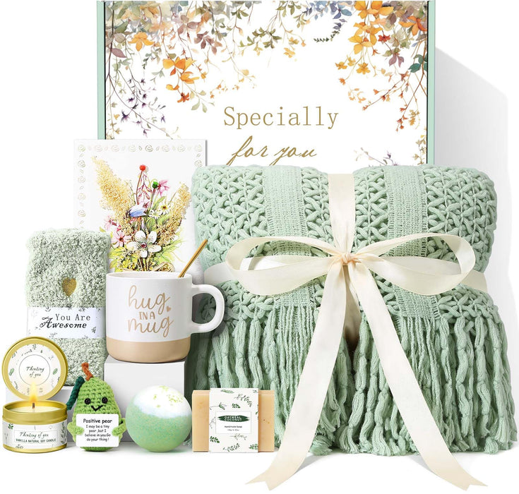Self Care Gifts for Women Spa Gift Basket Birthday Gifts for Women , Get Well Soon Sympathy Gift Baskets Thinking of You Relaxation Stress Relief Care Package, Christmas Gifts for Mom Grandma Friends