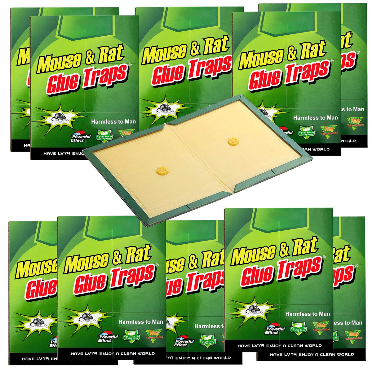 Mouse Glue Traps 10 Piece Large Size Mouse Traps Sticky Pad with Enhan