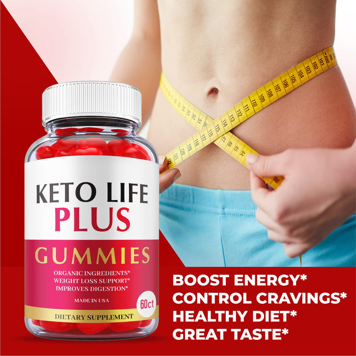 (2 Pack) Keto Life Plus Gummies - Official Formula, Vegan - Keto Life Plus ACV Gummies with Apple Cider Vinegar, Weight Apple Loss Cider, Great Taste, Vitamin B12, B6, Beet Root Juice (120 Gummies)