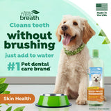 TropiClean Fresh Breath Supports Skin Health | Dog Oral Care Water Additive | Dog Breath Freshener Additive for Dental Health | VOHC Certified | Made in the USA | 33.8 oz.