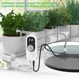 ONSAST Drip Irrigation Kit,Big Power Automatic Watering System for Potted Plants-12 PCS Adjustable Water Flow Drip Head-Plant Watering Devices,30 Day Interval Programmable Timer,Watering on Working Days