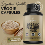 Psyllium Husk Capsules, All-Natural Fiber Supplement, Alternative to Psyllium Husk Powder, Psyllium Husk Capsules for Gut Health*