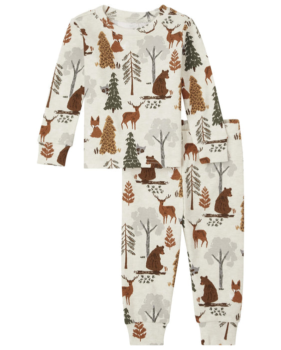 The Children's Place unisex-child Family Matching Christmas Holiday Pajamas Sets, Snug Fit 100% Cotton, Big Kid, Toddler, Baby Woodland Baby & Toddler - PJ Set 3-6 Months