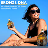 Bronze DNA Natural Sunless Self Tanner Lotion – Sunless Self Tanner for Women and Men – The Gradual Self Tanner for Light, Medium & Dark Tans – XL 13.5 Oz Bottle