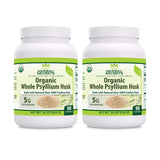 Herbal Secrets Whole Psyllium Husk Supplement | High in Fiber | Vegan, Dairy Free | Non-GMO | Gluten Free | No Sugar (16 Oz | 2 Pack)