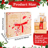 Advent Calendar Christmas Countdown Calendar 24 Days of Surprises Christmas Xmas Gifts Empty Box for Boys Girls Teens Adults