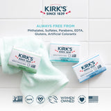 Kirk's Castile Bar Soap Clean Soap for Men, Women & Children | Premium Coconut Oil | Sensitive Skin Formula, Vegan | Fragrance-Free/Unscented | 4 oz. Bars - 24 Pack