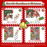 Advent Calendar 2024 Christmas Puzzle for Adults 1000 Pieces, PICKFORU Countdown to Christmas Calendar Vintage Jigsaw Puzzle, Winter Holiday Puzzle