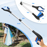 2024 Upgraded Reacher Grabber Pickup Tool, 32" Long Grabber Reacher Tool with Magnetic Tip, Trash Picker for Elderly Grab It Reaching Tool, Garbage Picker Upper, Litter Pick Up Grab Claw Grabber Stick