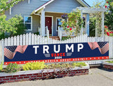 YINBTTER Trump Vance Win 2024 President Campaign Large Banner Sign Flag with Brass Grommets, Trump Make America Great Again Outdoor Sign House Banner Yard Lawn Decoration 118X18''