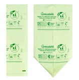 UNNI Compostable Liner Bags, 2.6 Gallon, 9.84 Liter, 100 Count, Extra Thick 0.71 Mil, Small Kitchen Food Scrap Waste Bags, ASTM D6400, US BPI, CMA & Europe OK Compost Home Certified, San Francisco