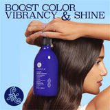 Luseta Blue Shampoo & Conditioner Set for Brassy Hair and Brunettes Color Brightening, Color Depositing Shampoo and Conditioner Set for Color Treated Hair, Revive Cool-toned Hair Colors 2x 16.9oz