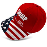 Trump 2024 Hat Donald Trump Hat Make America Great Again Hat MAGA 3D Embroidered Adjustable Baseball Cap Red