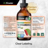 Schisandra Tincture - Organic Schisandra Supplement - Natural Adaptogen for Mood Support - Schisandra Berry Liquid Extract - Alcohol and Sugar Free - Vegan Drops 4 Fl.Oz.