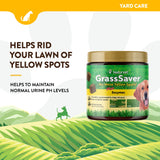 NaturVet – GrassSaver Supplement for Dogs – Healthy Supplement to Help Rid Your Lawn of Yellow Spots – Synergistic Combination of B-Complex Vitamins & Amino Acids – 120 Soft Chews