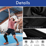 Leg Sleeves Compression Long Knee Sleeve UV Preserve for Men Women Sport Basketball Football (Black,6 Pieces)