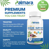 Palmara Health Premium Immune Support, 60 Capsules