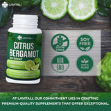 25x Concentrated Citrus Bergamot Extract Capsules, 150 Veggie Capsules, Citrus Bergamot 1000mg Capsules, Non-GMO, Gluten-Free, All Natural, Vegetarian Capsules