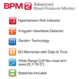 MICROLIFE BPM2 Advanced Blood Pressure Monitor, Upper Arm Cuff, Digital Blood Pressure Machine, Stores Up To 60 Readings