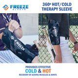 FreezeSleeve Ice & Heat Therapy Sleeve- Reusable, Flexible Gel Hot/Cold Pack, 360 Coverage for Knee, Elbow, Ankle, Wrist- Blue Camo, 2X-Large