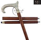 MEDIEVAL REPLICAS Derby Canes and Walking Sticks with Brass Handle Affordable Gift Wooden Decorative Walking Cane Fashion Statement for Men/Women/Seniors/Grandparents