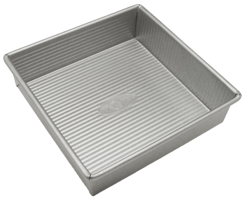 USA Pan Bakeware Nonstick Square Cake Pan, 8 Inch, Aluminized Steel