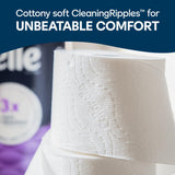 Cottonelle Ultra Comfort Toilet Paper with Cushiony CleaningRipples Texture, 32 Family Mega Rolls (32 Family Mega Rolls = 144 Regular Rolls) (8 Packs of 4), 296 Sheets per Roll, Packaging May Vary