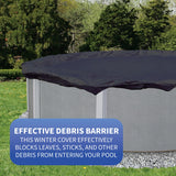 Blue Wave Bronze 8-Year 24-ft Round Above Ground Pool Winter Cover