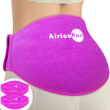 AiricePac Ice Pack for Back Pain Relief, 2 Pack Reusable Gel Lower Back Wrap, Cold Compress Therapy for Waist Lumbar Injuries, Sciatic Nerve, Herniated or Degenerative Disc, Coccyx, Tailbone Pain Pink