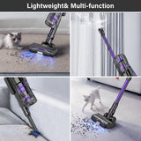 Tikom V700 Cordless Vacuum Cleaner with 450W 33Kpa Powerful Suction, Up to 50 Mins Runtime, 1.3L Dust Cup, 6 in 1 Stick Vacuum Cleaner Good for Carpet, Pet Hair, Hard Floor, Purple