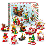 AEROQUEST Advent Calendar 2023 - Toy Building Sets for Christmas Holiday Countdown Building Block Sets for kids Toy Gift Idea to Adventure with Daily Collectible Surprises(Christmas Sleigh)