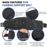 Racbeuk Lumbar Support Belt Lower Back Brace for Lifting, Herniated Disc, Sciatica, Pain Relief,Breathable Lumbar Brace for Men & Women