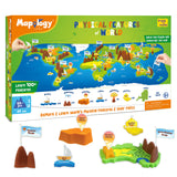 Imagimake Mapology Physical Features | World Map for Kids | 3D Puzzles for Kids Ages 8-10 | Educational Toys for Kids 8-12 | Gifts for Boys & Girls 8-12 | Building Toys Gift For Birthday and Christmas