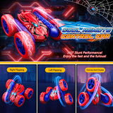 Spider Remote Control Car Double Sided 360° Rotating 4WD RC Cars 2.4GHz Electric Rechargeable Race Stunt Boys Toys Age 4-6 6-8 8-12 Birthday Halloween Christmas Party Gifts Toys for 3-12 Year Old Boys