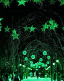 Twinkle Star 4 Pack Outdoor Solar String Lights, 39.4 FT 120 LED Solar Powered Christmas Decorative Fairy Lights with 8 Modes, Waterproof Light for St. Patrick's Day Patio Yard Wedding Party, Green