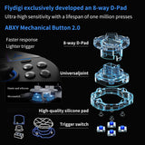 FLYDIGI Vader 3 Pro PC Controller Hall & Micro Changable Triggers Hall Joystick Stereo Vibration 6 Macros Buttons 800mAh Gyro Mapping RGB Light Multi-Platform Controller for PC/NS/TV/Android/Laptop