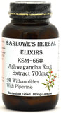 Barlowe's Herbal Elixirs KSM-66 Ashwagandha | 5% Withanolides | 700mg - 60 Veggie Capsules