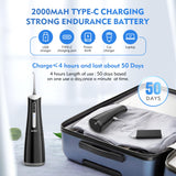 Water Flosser with 300mL/10.1oz Tank 4 Modes 6 Jet Tips,Dental Oral Irrigator for Home and Travel for Oral Care,USB Rechargeable Cordless Water Dental Picks for Teeth Cleaning,IPX7 Waterproof