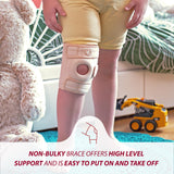 KARM Kids Knee Brace for Knee Pain Support - Knee Brace for Kids Osgood Schlatter Knee Brace Youth, MCL, Sports, Meniscus Tear. Knee Support for Kids. Child Knee Brace Support for Boys, Girls (Beige)