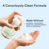 Foaming Hand Soap Refill Tablets Duo Kit - 2 Glass Foaming Dispenser + 12 Tablet Refills (96 fl oz total -12 x 8 fl oz) - Cleansing & Moisturizing - Compostable Packaging - Lemon Scent