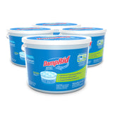 DAMPRID, White Fragrance Free Hi-Capacity Moisture Absorber for Fresher, Cleaner Air in Large Spaces, Four 2.5 Pound Buckets, Regular