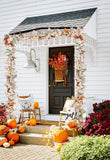 DearHouse Fall Garland Maple Leaf, 5.9Ft Hanging Vine Garland Artificial Autumn Foliage Garland Thanksgiving Decor for Home Wedding Fireplace Party Christmas (White)