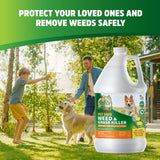 PET'S PAL Natural Weed Killer | Pet Safe Spray | Ready-to-use Natural Herbicide | Environmentally Safe | Bee Safe | Glyphosate Free | Safe for Kids (1 Gallon)