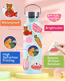 Bekayshad Stickers for Kids, 300 Pcs Water Bottle Stickers for Classroom Cute Vinyl Waterproof Stickers for Teens Girls Prizes for Kids Laptop Stickers for School