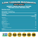 Hoboken Farms Low Sodium Marinara Sauce - Keto Certified, No Sugar Added, Non GMO Project Verified, Kosher, Vegan, Plant Based, and Paleo Friendly (2-Pack)