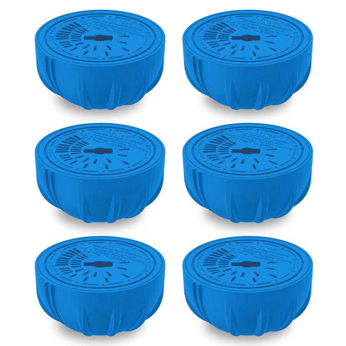 FROG Replacement Chlorine Cartridges for use with Flippin’ FROG Floating Sanitizer System - Prefilled Cartridges Support Easy Pool Maintenance and Cleaner & Clearer Water - 6 Pack