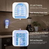 Flying Insect Trap 2 DEVICES+6 REFILLS, BUG ZAPPER+INSECT TRAP for Home,Kill Grid & Glue Dual Efficacy Mosquito Killer,Plug-in Fly Traps for Flies, Fruit Flies, Moths, Gnats, and Other