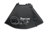 All Four Paws Comfy Cone Pet Cone for Dogs, Cats, Small-Long, Black - Comfortable Soft Dog Cone Collar Alternative for After Surgery, Wound Care, Spay, Neuter - Dog and Cat Recovery Collar