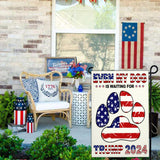 NASIAN Trump 2024 Garden Flag Patriotic American Garden Flags for Outside 12x18 Double Sided USA Small Trump Vance 2024 Yard Sign Flag Take America Back Garden Flag President Election Flag